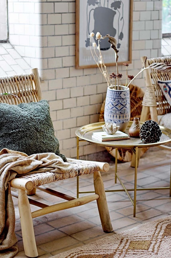 Bloomingville poduszka ozdobna Cremona czerwony 82059561