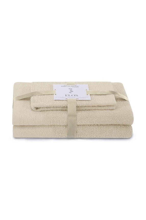 Łazienka Zestaw Ręczników 3-pack 4251838552667 beżowy