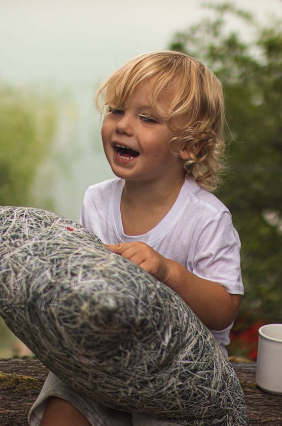 Foonka poduszka wypełniona łuską gryki Siano 50x30 cm PG.50.H