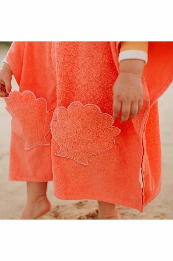 Akcesoria SunnyLife ręcznik plażowy dziecięcy Hooded Towel S3VBHTOT pomarańczowy