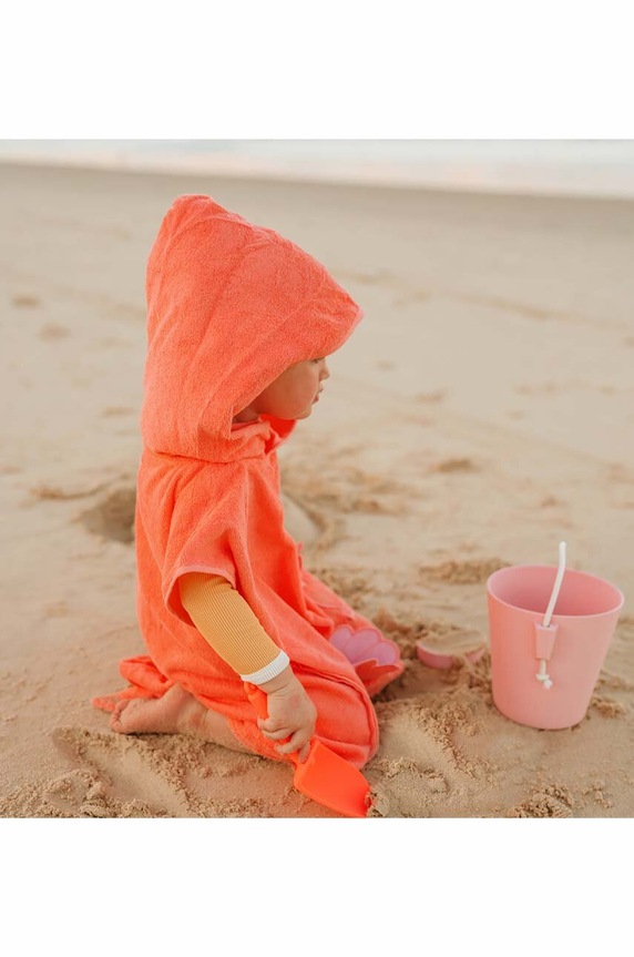 SunnyLife ręcznik plażowy dziecięcy Hooded Towel pomarańczowy S3VBHTOT