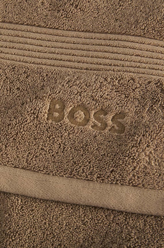 Μεγάλη βαμβακερή πετσέτα HUGO BOSS Bath Sheet Loft 100 x 150 cm 1008816 κίτρινο AA00