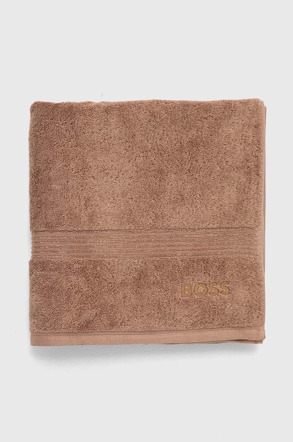HUGO BOSS średni ręcznik bawełniany Bath Towel Loft 70 x 140 cm 1008815 brązowy AA00