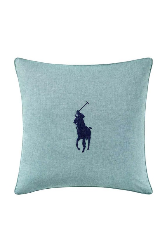 Βαμβακερή μαξιλαροθήκη Ralph Lauren Oxford τιρκουάζ 1010234.