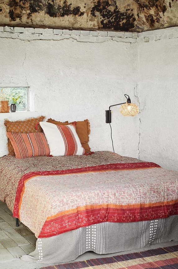 Покривало за легло Madam Stoltz Recycled Kantha 50422001 многоцветен AA00