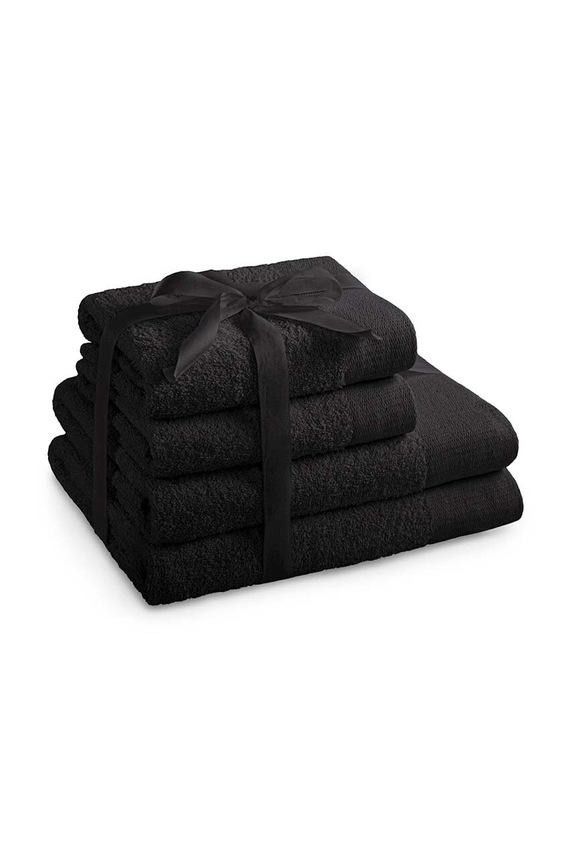 Σετ πετσέτες 4-pack μαύρο 4251525428480
