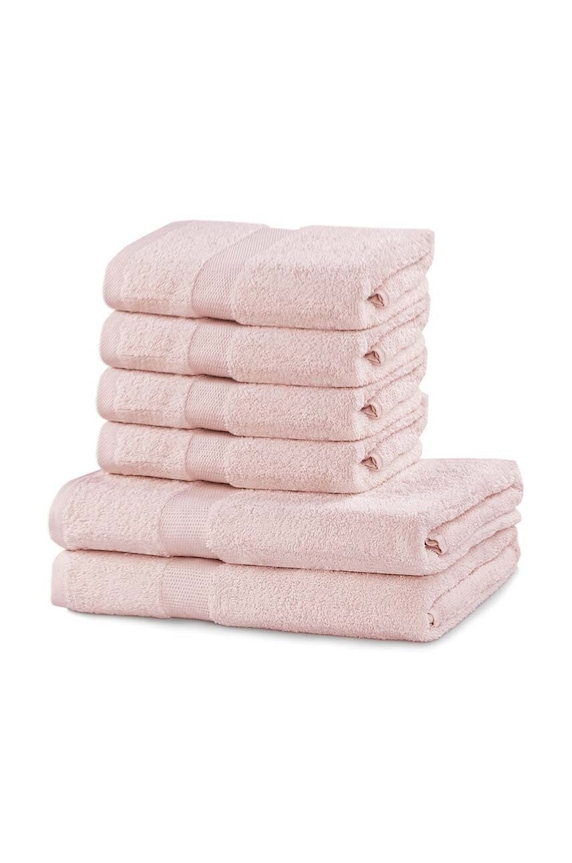 home & lifestyle zestaw ręczników od 50 do 140 cm 6-pack różowy 5902633924768