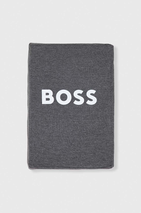 BOSS cearceaf de corp cu elastic 160 x 200 cm gri 958049