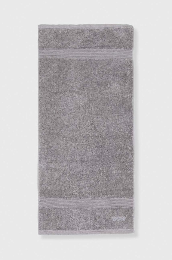 BOSS mały ręcznik bawełniany LOFT 50 x 100 cm szary 1013444