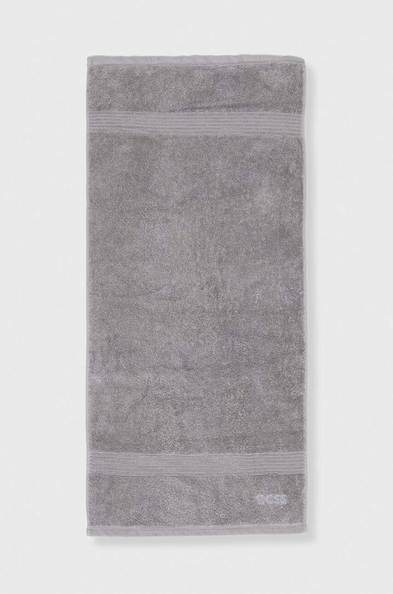 BOSS mały ręcznik bawełniany LOFT 50 x 100 cm szary 1013444