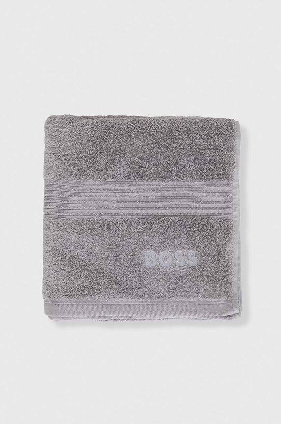 BOSS mały ręcznik bawełniany LOFT 50 x 100 cm 1013444 szary AA00