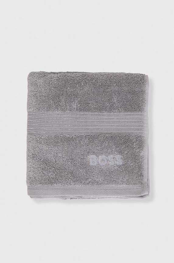 BOSS mały ręcznik bawełniany LOFT 50 x 100 cm 1013444 szary AA00