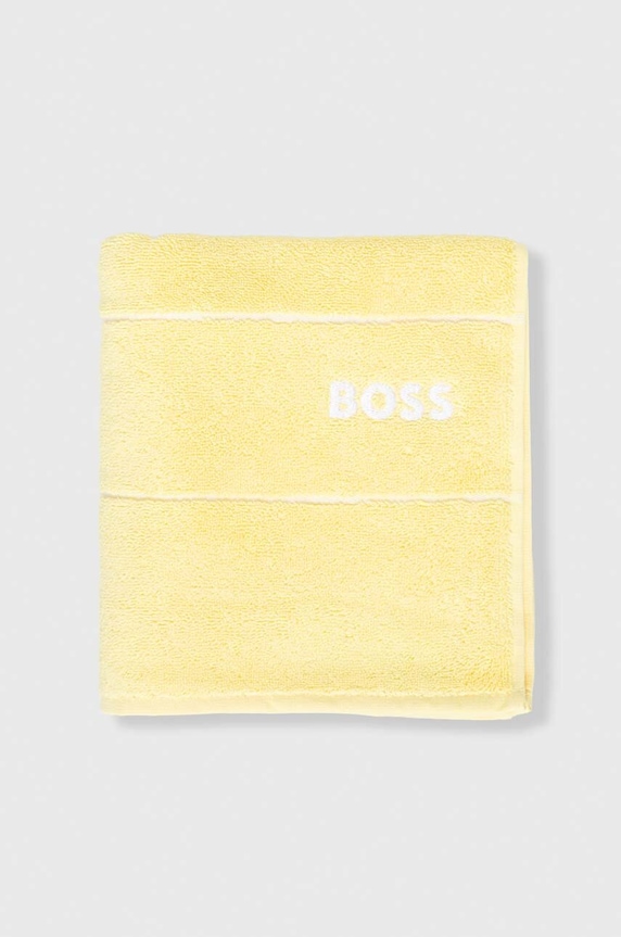 Malý bavlněný ručník BOSS PLAIN 50 x 100 cm 1011519 žlutá AA00