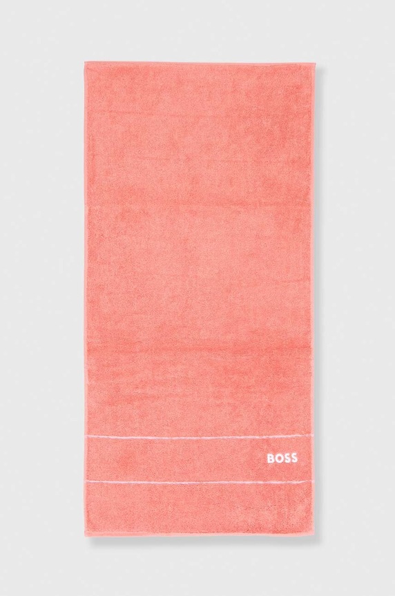 BOSS kis méretű pamut törülközőt 50 x 100 cm narancssárga 1011512