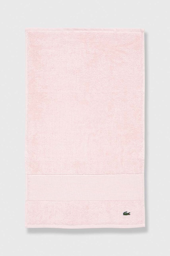 Μικρή βαμβακερή πετσέτα Lacoste LLECROCO 40 x 60 cm ροζ 972194