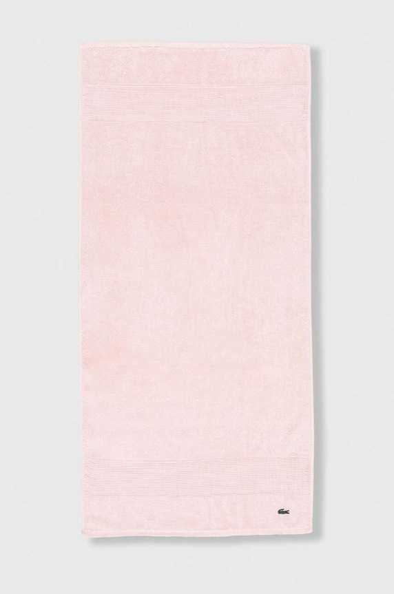 Lacoste mały ręcznik bawełniany 50 x 100 cm różowy 972195