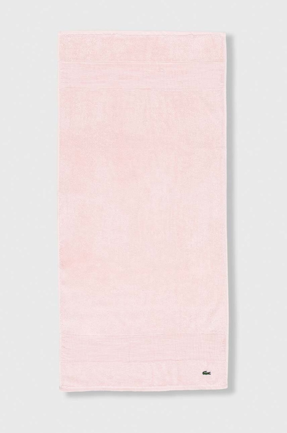 Lacoste mały ręcznik bawełniany 50 x 100 cm różowy 972195