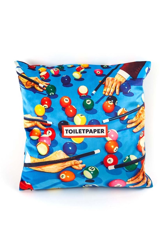 Seletti díszpárna Snooker x Toiletpaper 02302 többszínű AA00