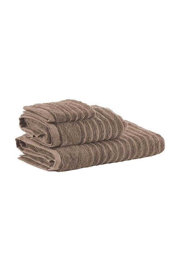 Koupelna Malý bavlněný ručník Bahne Wave 50x100 cm 4981626 hnědá