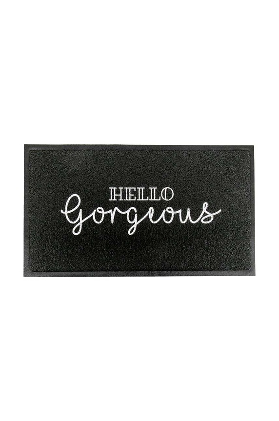 Artsy Doormats wycieraczka 70 x 40 cm czarny DMB.HELLOGORGEOUS.7040