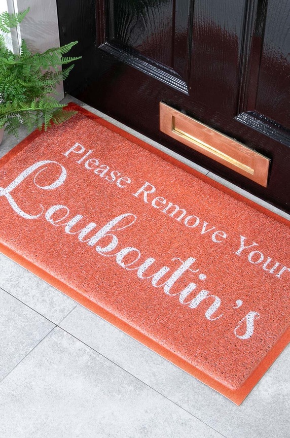 Artsy Doormats wycieraczka Please Remove Your Louboutins 70 x 40 cm DMW.LOUBOUTIN.7040 pomarańczowy AA00