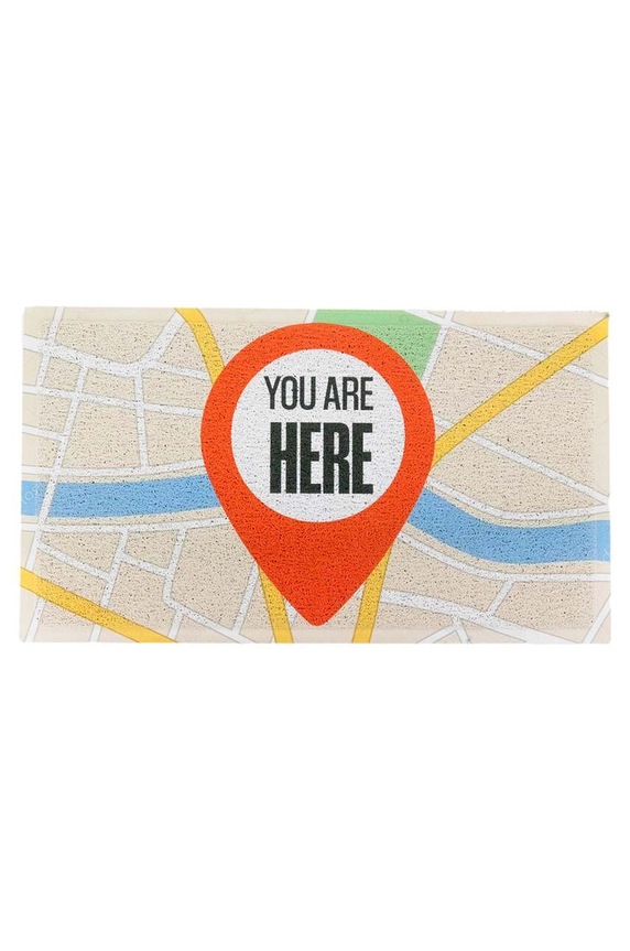 Χαλάκι Artsy Doormats You Are Here 70 x 40 cm πολύχρωμο DMW.YOUAREHERE.7040