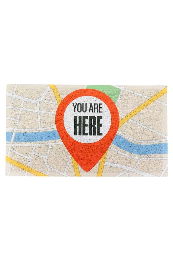 Χαλάκι Artsy Doormats You Are Here 70 x 40 cm πολύχρωμο DMW.YOUAREHERE.7040
