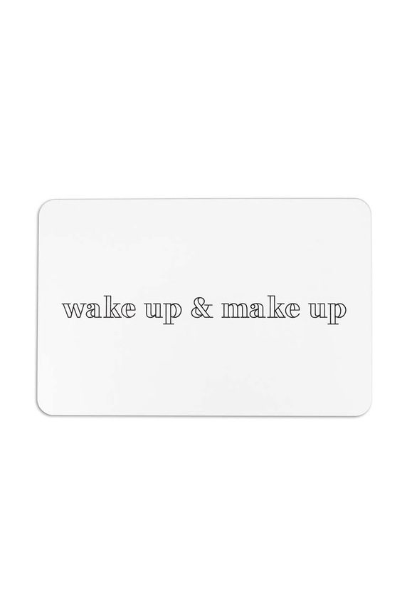 Artsy Doormats tappeto da bagno Up & Make Up 39 x 60 cm bianco BATHW.WAKEUPMAKEUP