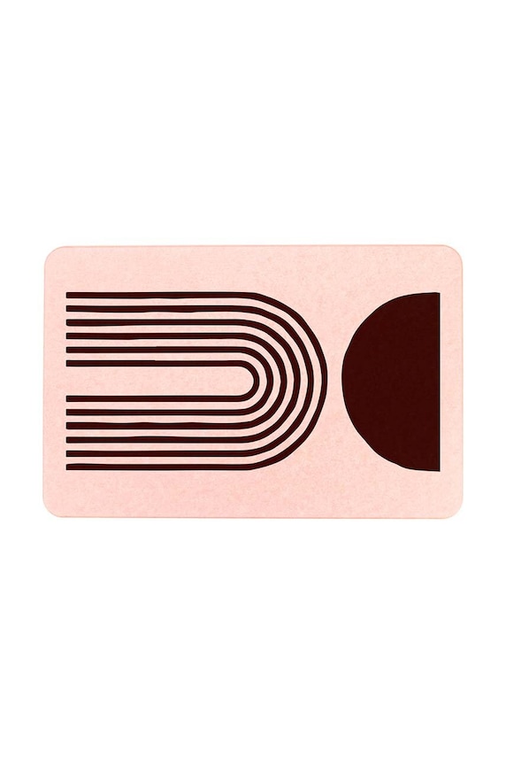 Artsy Doormats tappeto da bagno Abstract Half Moon 39 x 60 cm multicolore BATHP.ABSTRACT1