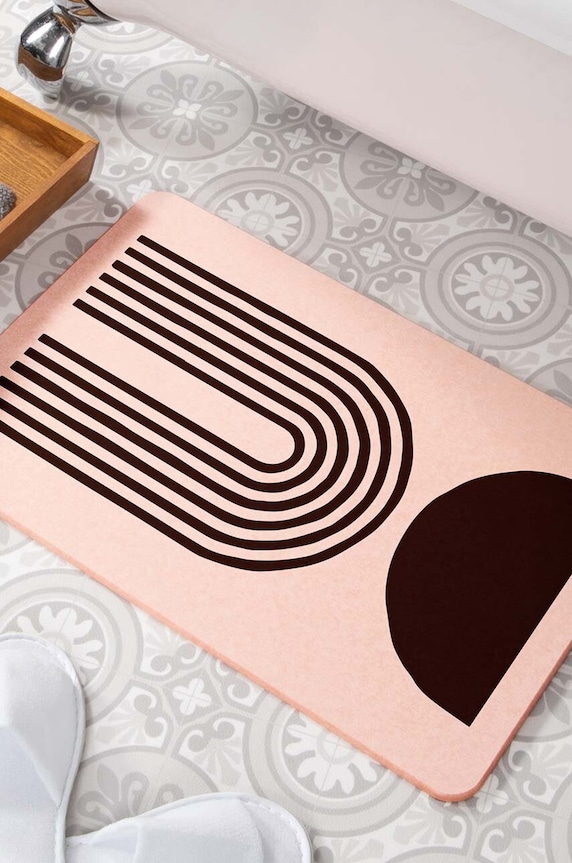 Artsy Doormats tappeto da bagno Abstract Half Moon 39 x 60 cm BATHP.ABSTRACT1 multicolore AA00