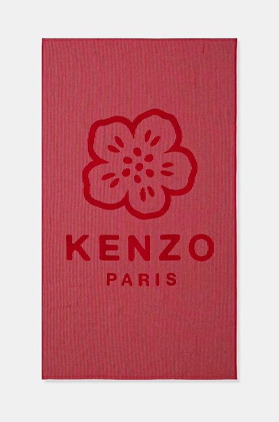Kenzo duży ręcznik bawełniany KHANKO Cerise 90 x 160 cm czerwony 1043892