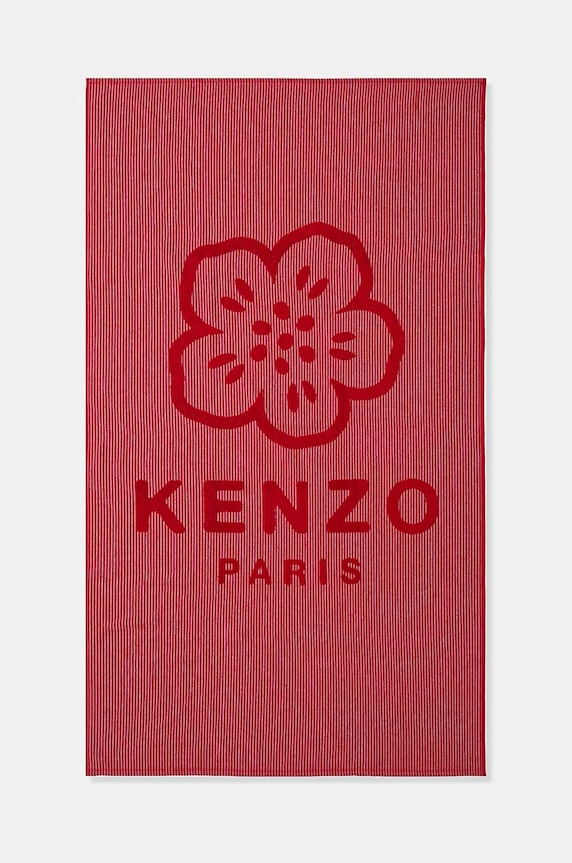 Kenzo duży ręcznik bawełniany KHANKO Cerise 90 x 160 cm czerwony 1043892