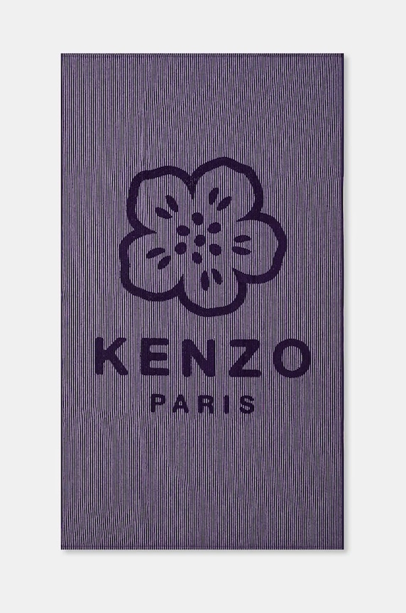 Голяма памучна кърпа Kenzo KHANKO Violet 90 x 160 cm виолетов 1043893