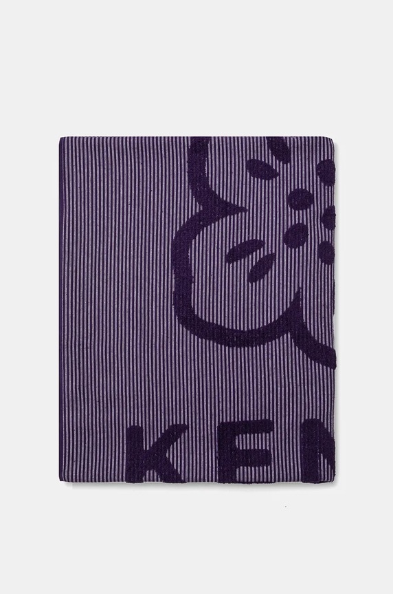 Голяма памучна кърпа Kenzo KHANKO Violet 90 x 160 cm 1043893 виолетов AA00