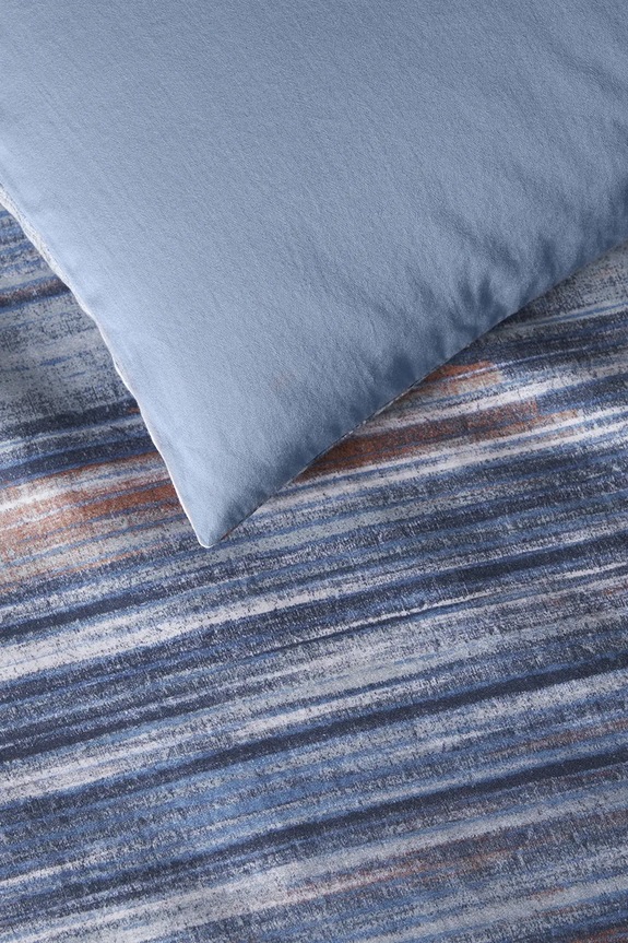 Lacoste poszwa na kołdrę bawełniana L Brush Bleu 200 x 200 cm 1043956 niebieski AA00