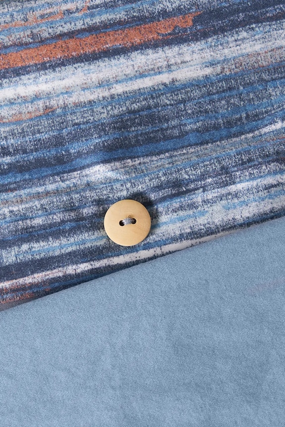 Lacoste poszwa na kołdrę bawełniana L Brush Bleu 200 x 200 cm niebieski 1043956