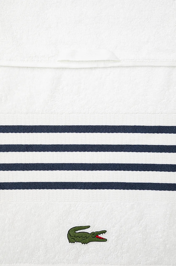 Baie Lacoste prosop mediu din bumbac L Courtline Marine 70 x 140 cm 1044329 alb