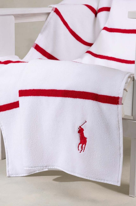 Πετσέτα παραλίας Ralph Lauren Irvin RedWhite 100 x 170 cm 1040973