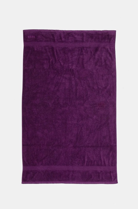 Μεγάλη βαμβακερή πετσέτα BOSS Loft Dalhia 100 x 150 cm μωβ 1041453