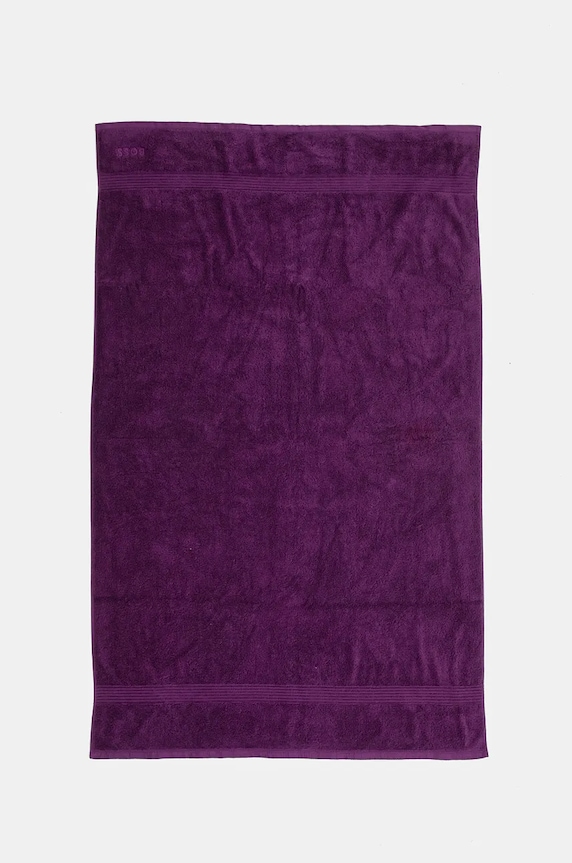 Μεγάλη βαμβακερή πετσέτα BOSS Loft Dalhia 100 x 150 cm μωβ 1041453