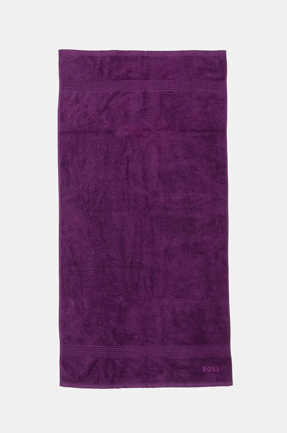 Stredný bavlnený uterák BOSS Loft Dalhia 70 x 140 cm fialová 1041456