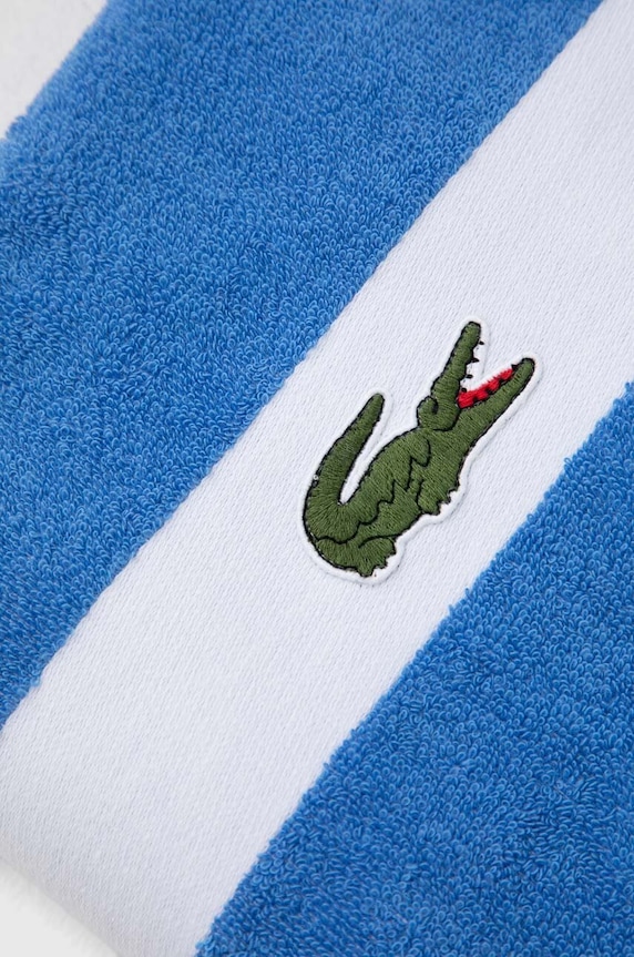 Μπάνιο Μικρή βαμβακερή πετσέτα Lacoste L Casual Aérien 55 x 100 cm 1033686 μπλε