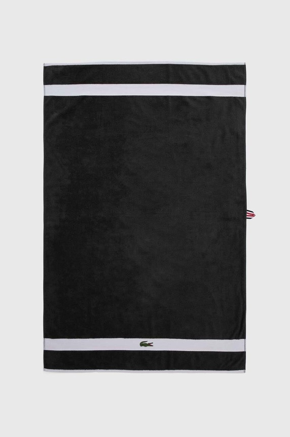Lacoste prosop mare de bumbac L Casual Bitume 90 x 150 cm gri 1007094