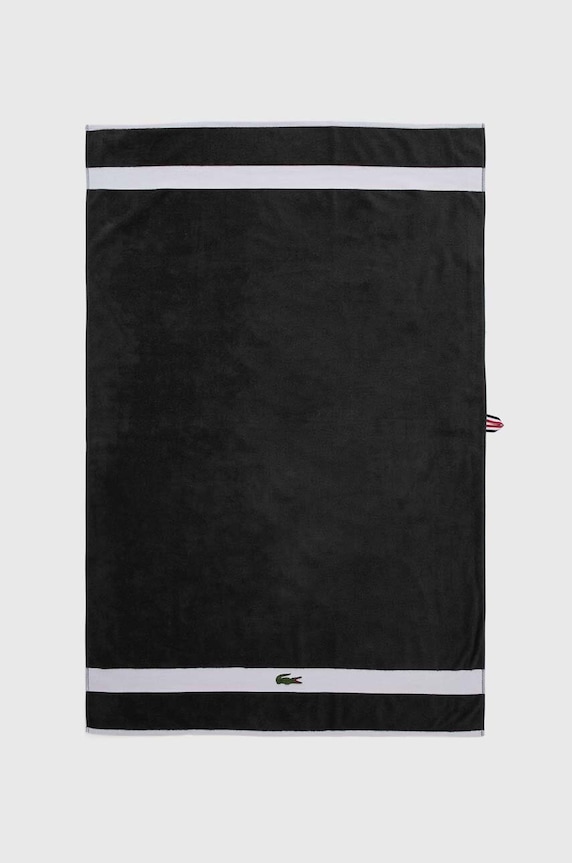 Lacoste prosop mare de bumbac L Casual Bitume 90 x 150 cm gri 1007094