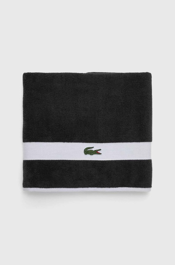 Lacoste prosop mare de bumbac L Casual Bitume 90 x 150 cm 1007094 gri AA00
