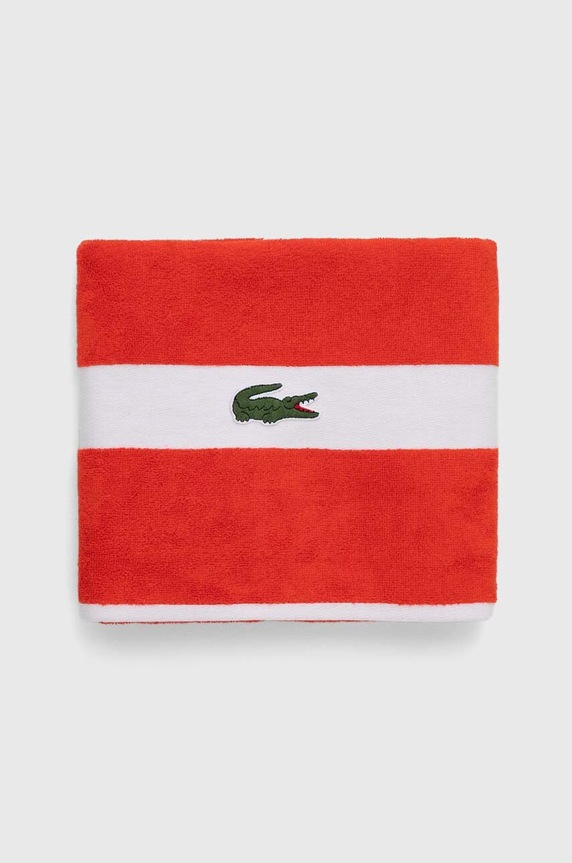 Lacoste mały ręcznik bawełniany L Casual Glaieul 55 x 100 cm 1022279 czerwony AA00