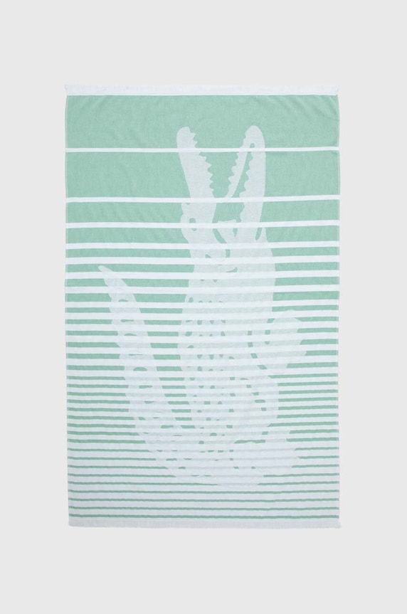 Lacoste ręcznik plażowy L Ebastan Poivron 100 x 160 cm zielony 1036220