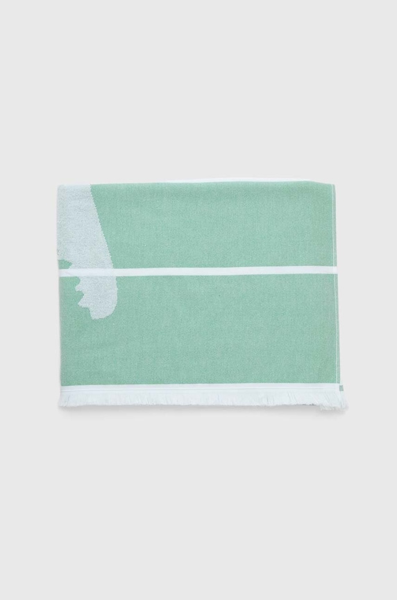 Lacoste ręcznik plażowy L Ebastan Poivron 100 x 160 cm 1036220 zielony AA00