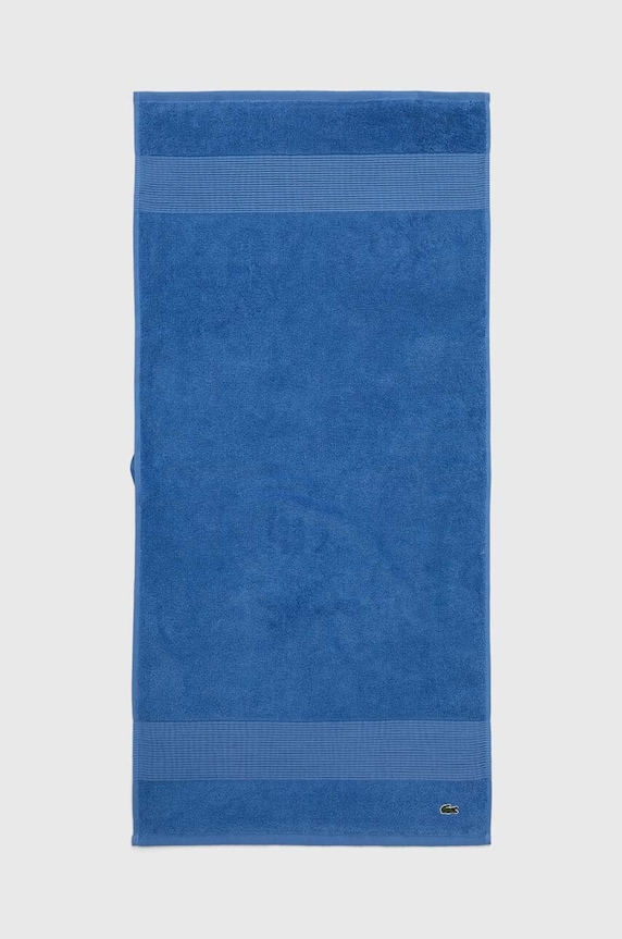 Μικρή βαμβακερή πετσέτα Lacoste L Lecroco Aérien 50 x 100 cm μπλε 1037647