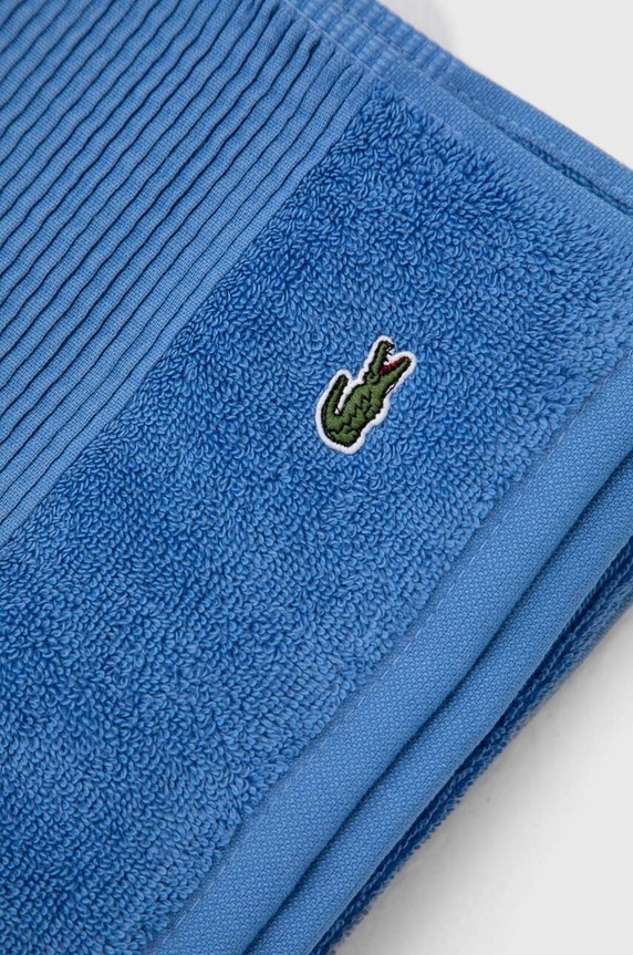 Μπάνιο Μικρή βαμβακερή πετσέτα Lacoste L Lecroco Aérien 50 x 100 cm 1037647 μπλε